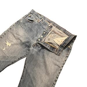 Vintage Levi's 501 Jeans Button Fly Jeans Mens 38x32 (36x30) Distressed Y2K 90s